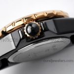 Replica Chanel Ladies J12.xs Bvf 19mm Black Dial Rg With Diamond Bezel (6)