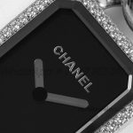 Replica Chanel Ladies Premiere Bvf 20mm Ss Black Dial With Diamond Bezel (4)