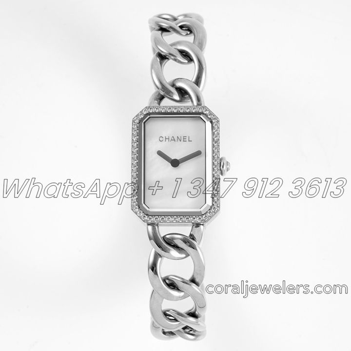 Replica Chanel Ladies Premiere Bvf 20mm Ss Mop Dial With Diamond Bezel (1)