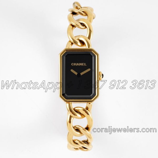 Replica Chanel Ladies Premiere Bvf 20mm Yg Black Dial (1)