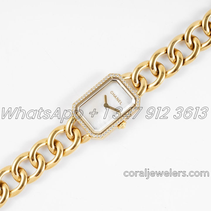 Replica Chanel Ladies Premiere Bvf 20mm Yg Mop Dial With Diamond Bezel (2)