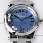 Replica Chopard Happy Sport Automatic Zf 30mm Blue Mop Dial In Steel (2)