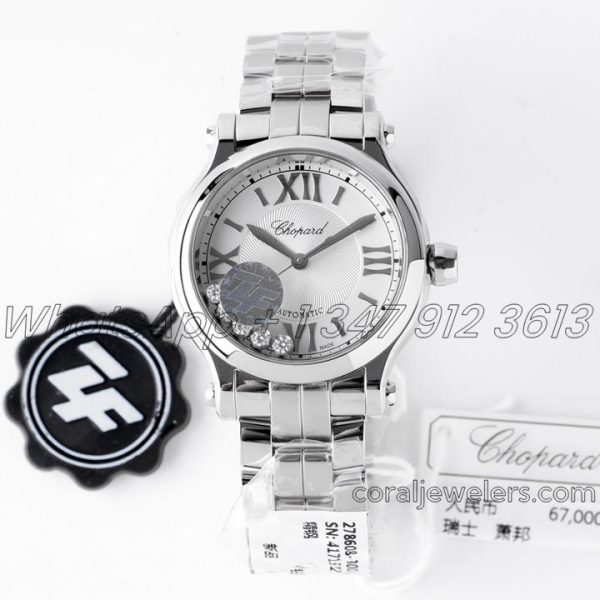 Replica Chopard Happy Sport Automatic Zf 30mm White Dial In Steel (1)