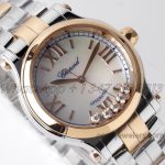 Replica Chopard Happy Sport Automatic Zf 30mm White Mop Dial In Steelrose Gold (4)