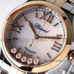 Replica Chopard Happy Sport Automatic Zf 30mm White Mop Dial In Steelrose Gold (5)