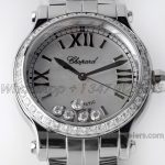 Replica Chopard Happy Sport Automatic Zf 30mm White Mop Dial With Diamond Bezel In Steel (4)