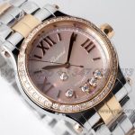 Replica Chopard Happy Sport Automatic Zf 30mm White Mop Dial With Diamond Bezel In Steelrose Gold (3)