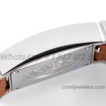 Replica Hermes Heure H 21mm Bvf Mop Dial In Steel With Diamond Bezel On Brown Espom Leather Strap (7)