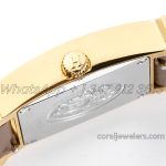 Replica Hermes Heure H 21mm Bvf White Dial In Yellow Gold On Brown Leather Strap (6)