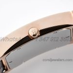 Replica Hermes Heure H 26mm Bvf Mop Dial In Rose Gold With Diamond Bezel On Black Leather Strap (6)