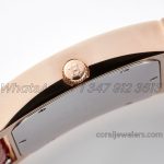 Replica Hermes Heure H 26mm Bvf Mop Dial In Rose Gold With Diamond Bezel On Red Leather Strap (6)