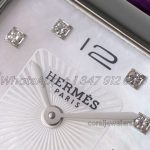 Replica Hermes Heure H 26mm Bvf Mop Dial In Steel On Diamond Marker (3)