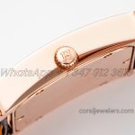 Replica Hermes Heure H 26mm Bvf White Dial In Rose Gold On Black Leather Strap (6)