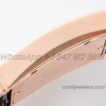 Replica Hermes Heure H 26mm Bvf White Dial In Rose Gold On Black Leather Strap (7)