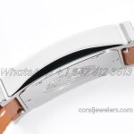 Replica Hermes Heure H 26mm Bvf White Dial In Steel On Brown Epsom Leather Strap (7)