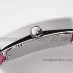 Replica Hermes Heure H 26mm Bvf White Dial In Steel On Light Pink Epsom Leather Strap (6)