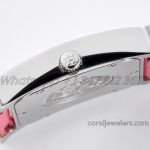 Replica Hermes Heure H 26mm Bvf White Dial In Steel On Pink Epsom Leather Strap (6)