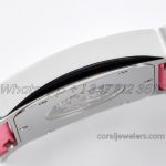 Replica Hermes Heure H 26mm Bvf White Dial In Steel On Pink Epsom Leather Strap (7)