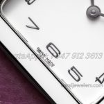 Replica Hermes Heure H 26mm Bvf White Dial In Steel On Purple Leather Strap (5)