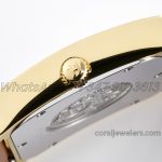 Replica Hermes Heure H 26mm Bvf White Dial In Yellow Gold On Brown Epsom Leather Strap (6)