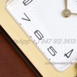 Replica Hermes Heure H 26mm Bvf White Dial In Yellow Gold On Brown Leather Strap (5)