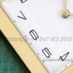 Replica Hermes Heure H 26mm Bvf White Dial In Yellow Gold On Green Epsom Leather Strap (5)