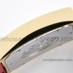 Replica Hermes Heure H 26mm Bvf White Dial In Yellow Gold On Red Leather Strap (7)