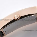 Replica Hermes Heure H 30.5mm Bvf White Dial In Rose Gold On Black Leather Strap (6)