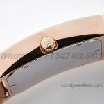 Replica Hermes Heure H 30.5mm Bvf White Dial In Rose Gold On Brown Leather Strap (6)