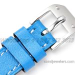 Replica Hermes Kelly 2 White Dial In Steel On Blue Leather Strap Double Tour (9)