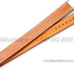 Replica Hermes Kelly 2 White Dial In Steel On Brown Leather Strap Double Tour (8)