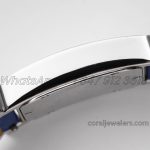 Replica Heure H 26mm Bvf White Dial In Steel On Blue Leather Strap (7)