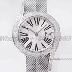 Replica Piaget Limelight Gala G0a45212 26mm Zf Ss & Diamond Silver Dial Swiss Quartz (5)