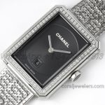 Replica Chanel Ladies Boy·friend Bvf Black Dial And Diamond Bezel Swiss Quartz Movement (3)