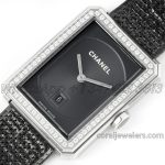 Replica Chanel Ladies Boy·friend Bvf Black Dial And Diamond Bezel Swiss Quartz Movement (3)