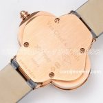 Replica Van Cleef & Arpels Alhambra Bvf 30.2mm Mop Dial In Rose Gold In Grey Strap (8)