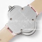 Replica Van Cleef & Arpels Alhambra Bvf 30.2mm White Dial In Steel On Pink Strap (8)