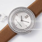 Replica Van Cleef & Arpels Charms Bvf 253238mm White Dial In Steel Diamond Bezel (3)