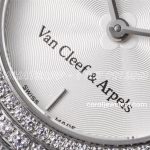 Replica Van Cleef & Arpels Charms Bvf 253238mm White Dial In Steel Diamond Bezel (5)