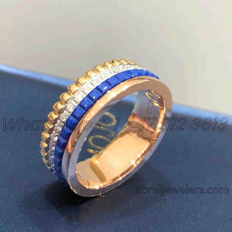 Boucheron Quatre Blue Edition Small Ring Jrg03028 (1)