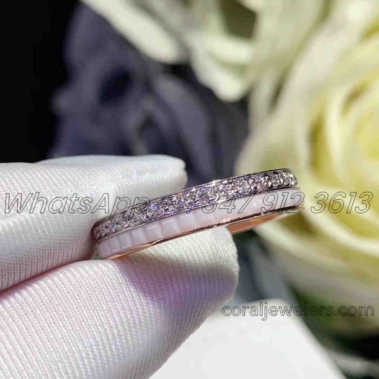 Boucheron Quatre Radiant Edition Clou De Paris Wedding Band Jal00237 (7)