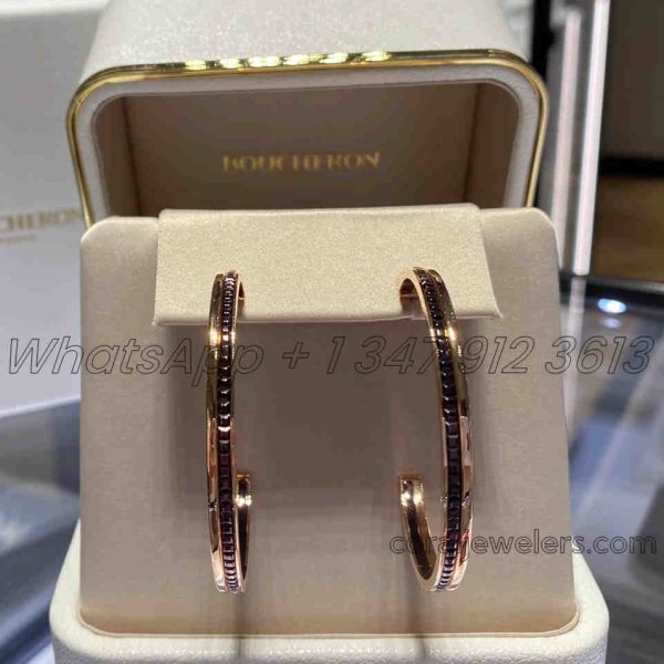 Boucheron Quatre Classique Hoop Earrings, Large Model Jco01578