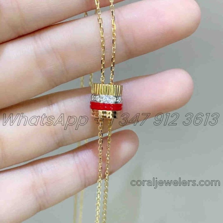 Boucheron Quatre Red Edition Tie Necklace, Small Model Jcl01153