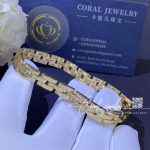 Cartier yellow gold maillon panthere bracelet b6030900 (4)